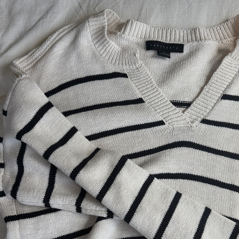 Sanctuary Chill Vibes Chalk Black Striped